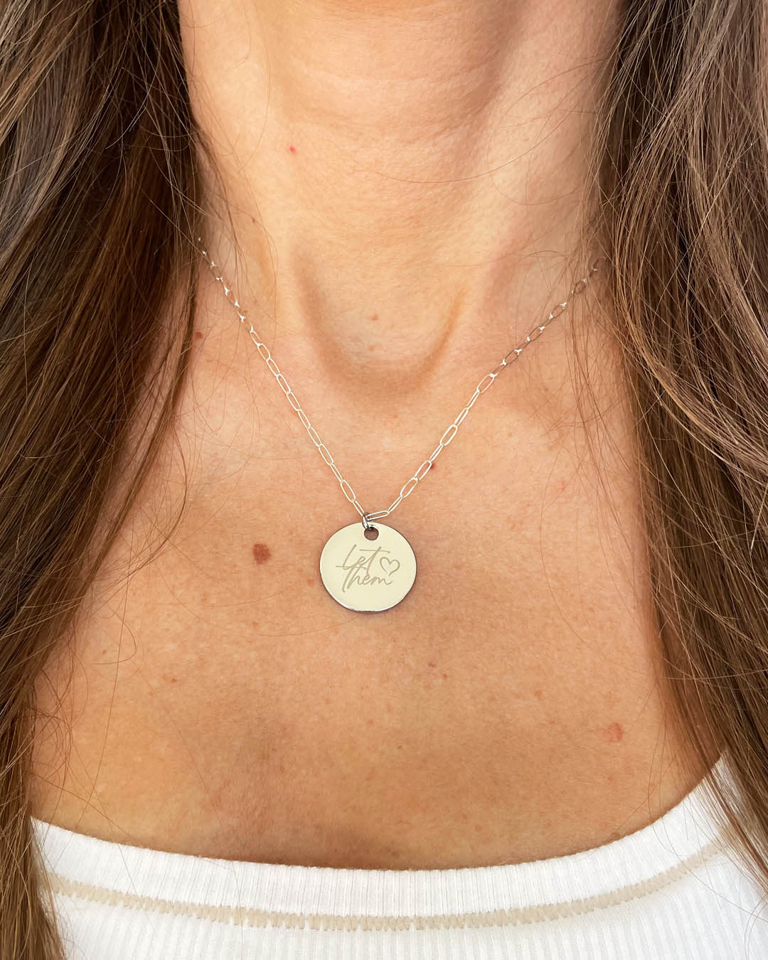 Let Them Necklace (Silver)