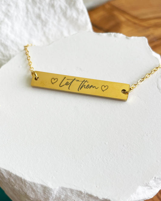 Let Them Bracelet (Gold)