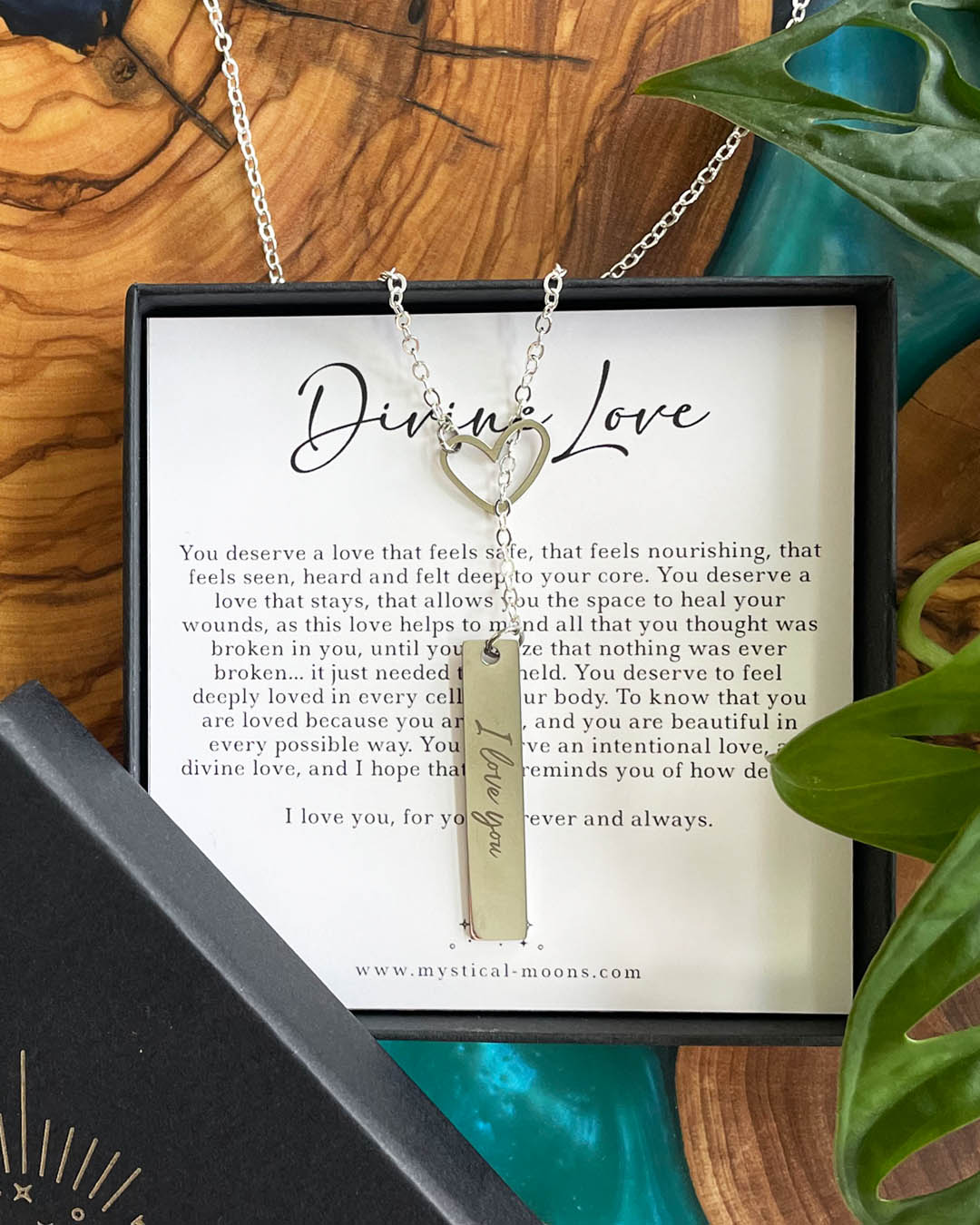 Divine Love Y Necklace (Silver)