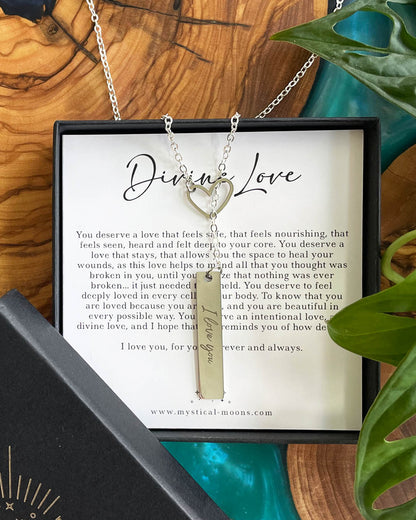 Divine Love Y Necklace (Silver)