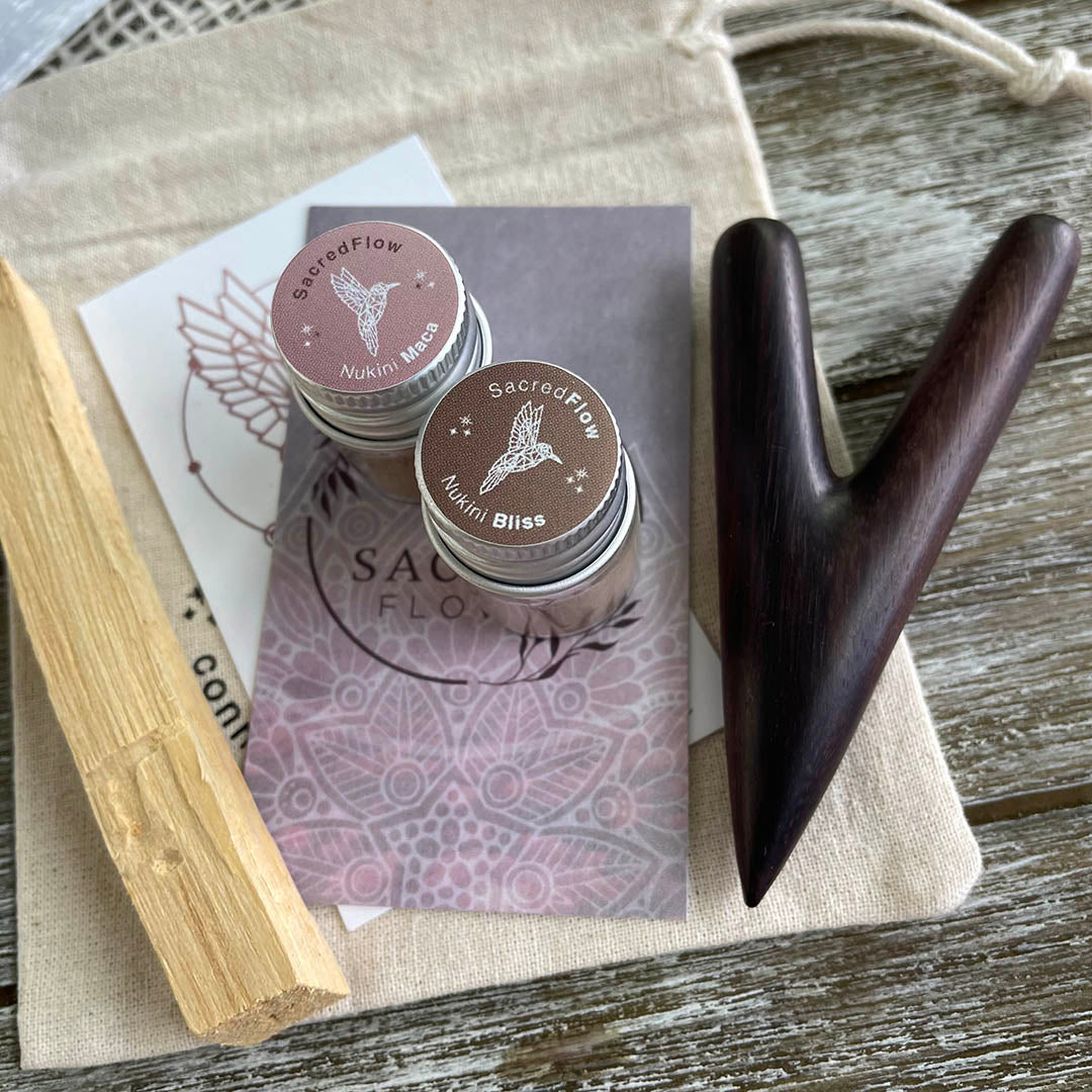 Hapé Starter Kit | 2 Hapés w/Kuripe (Love & Energy) – Sacred Flow Studios