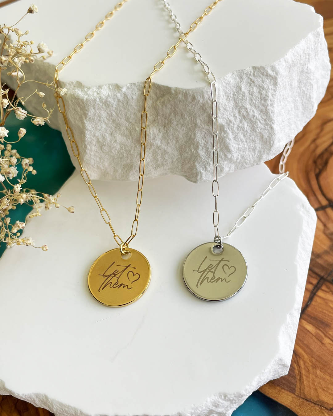 Let Them Necklace (Silver)