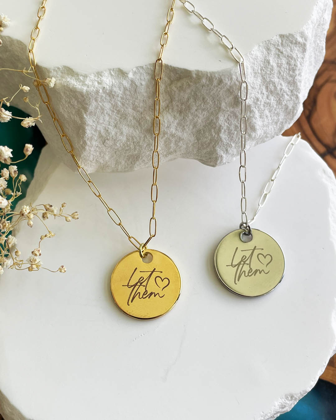 Let Them Necklace (Silver)