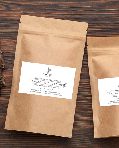 Organic Ceremonial Cacao de Ecuador *NEW